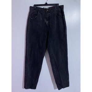 Vtg FUBU Jeans Mens 34x32* Black Wash Y2K Baggy Skater Wide Leg Hip Hop Relaxed